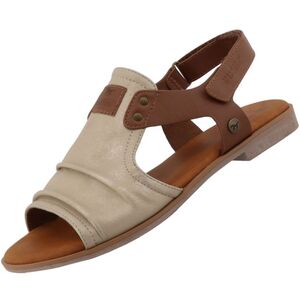 Mustang Damen Sandale Beige/Braun