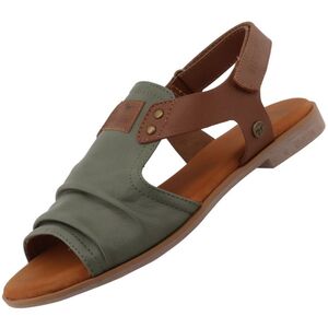 Mustang Damen Sandale Gr�n/Braun