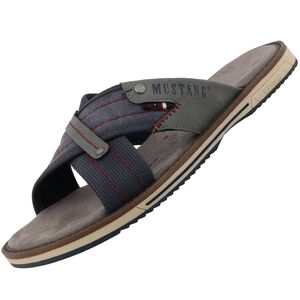 Mustang Herren Pantolette Blau