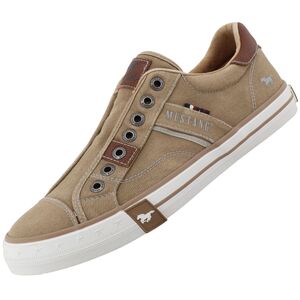 Mustang Herren Canvas Sneaker Hellbraun