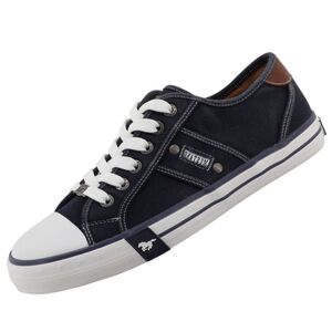 Mustang Herren Canvas Sneaker Blau