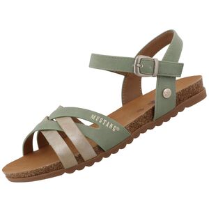 Mustang Damen Sandale Gr�n/Rose