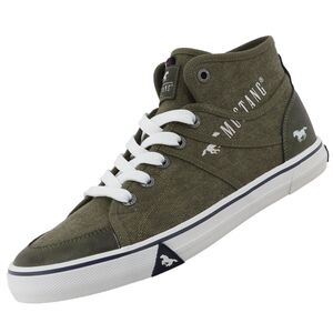 Mustang Herren High Top Canvas Sneaker Khaki