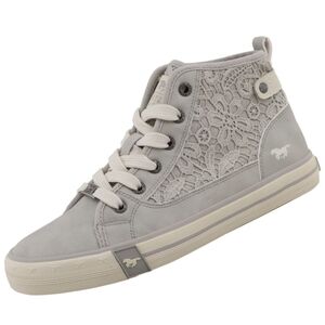 Mustang Damen High Top Sneaker Hellgrau