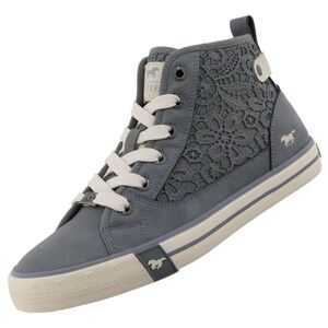 Mustang Damen High Top Sneaker Blau (Jeans)