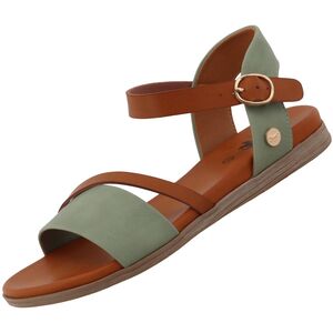 Mustang Damen Sandale Gr�n/Braun