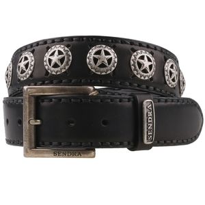 Sendra Leder G�rtel 8519 Schwarz