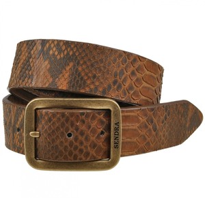 Sendra G�rtel Schlangenleder Python Braun