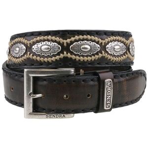 Sendra Leder G�rtel 7606 braun-antik