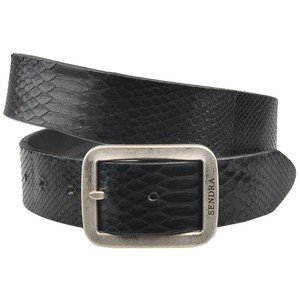 Sendra G�rtel Schlangenleder Python Schwarz