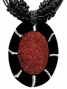 Hals-Kette mit Muschel-Anh�nger Hals-Schmuck