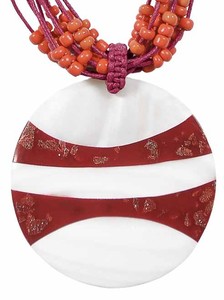 Hals-Kette mit Muschel-Anh�nger Hals-Schmuck