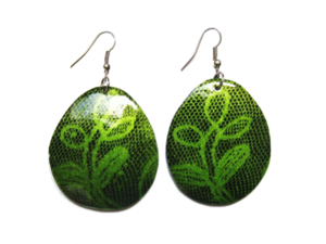Ohrringe Fantasie gr�n