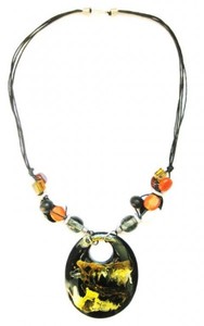 bunte Halskette, Modeschmuck, Natur-Schmuck