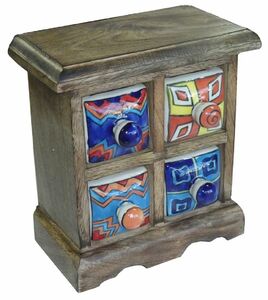 Mini - Schr�nkchen aus Holz, Schmuckschr�nkchen, Gew�rz-schr�nkchen