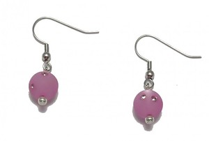 Ohrringe mit Rosa Polarisperlen mit Swarovski-Steinen