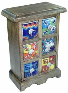 Mini - Schr�nkchen aus Holz, Schmuckschr�nkchen, Gew�rz-Schr�nkchen