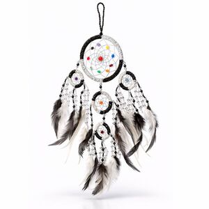 Traumf�nger - Dreamcatcher GUTER TRAUM,  9 cm & 4 x 3,5 cm