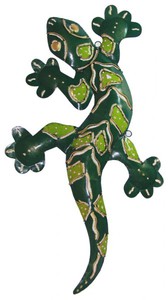 Deko-Gekko aus Metall, 2 Gr��en erh�ltlich