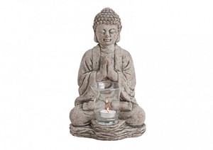 Groer Buddha mit Teelichthalter