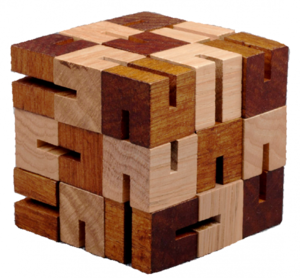 Ketten-puzzle aus Holz