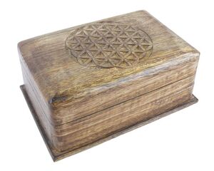 Trickbox, Schatulle aus Palisander-Holz, Gr��e ca. 16 x 11 x 7 cm