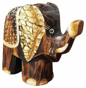 Elefant Yatta, Holz-Elefant in 3 verschiedenen Gren