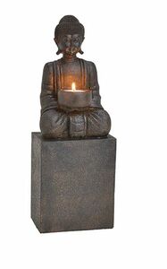 Groer Buddha mit Teelichthalter