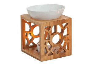 Duftlampe aus Bambus und Keramik