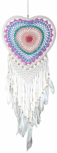 Groer Dreamcatcher Herz im Boho-Style, 32 cm Durchmesser