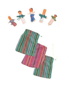 Sorgenp�ppchen, 6 St�ck im Beutel, klein, Sorgenpuppe, Sorgenfresser