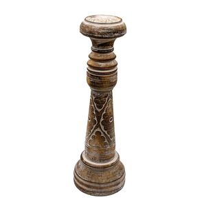 Kerzenhalter Albesia-Holz White Wash 40 oder 50 cm