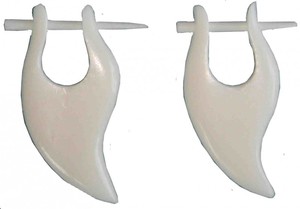 Ohrringe aus Bone