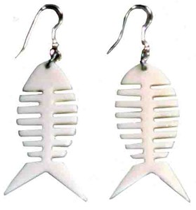 Ohrringe aus Bone
