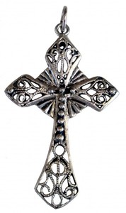 Gothic-Anh�nger Kreuz gro�, mystischer Schutz-Anh�nger