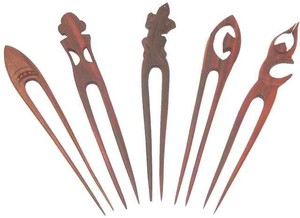 Haarnadel aus Holz (Sonor-Wood), Haarschmuck