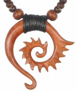 Hals-Kette aus Holz (Sabo-Wood)