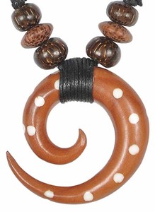 Hals-Kette aus Holz (Sabo-Wood)