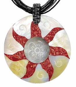 Hals-Kette mit Muschel-Anh�nger Halsschmuck