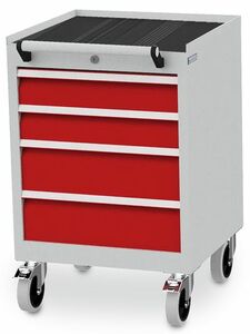 Bedrunka Hirth Mobiler Schubladenschrank T500 4 Schubladen 530x500x800 mm