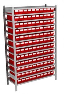 Kastenregal 120 Regalk�sten H/B/T 1750x1060x335 mm