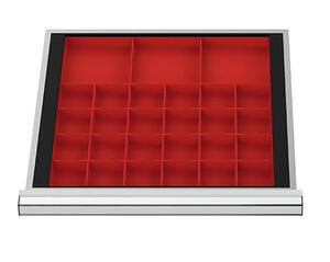 Schubladeneinsatz Kleinteileksten 500x450 mm BLH 50 mm