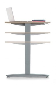 Schreibtisch Greece, 160 x 80 cm, elektrisch hhenverstellbar, Birke