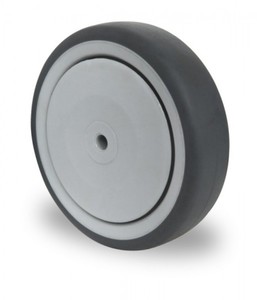 Einbaurad mit Achsmaterial f�r schwere Apparaterollen  150 mm