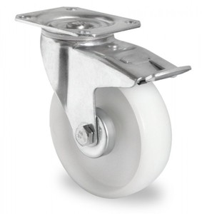 Schwerlast Lenkrolle aus Polyamid mit Feststeller  150 mm