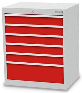 Bedrunka+Hirth Schubladenschrank T500 6 Schubladen B/T/H 680x500x819 mm