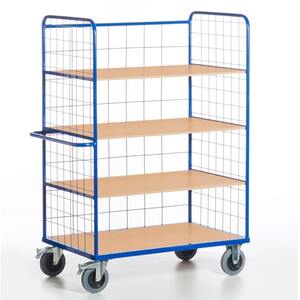Hoher Etagenwagen mit Gitter Au�enma� 1200x700mm