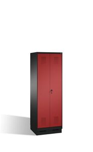 Spind | Doppelspind auf Sockel, 2 Abteile fr 1 Person, Abteilbreite 300 mm