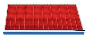 Schubladeneinsatz Kleinteileksten 1200x600 mm BLH 100 mm