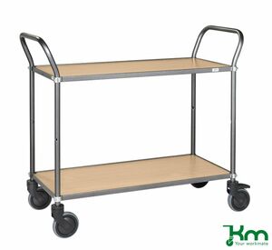 Eleganter Servierwagen mit 2 Bremsen